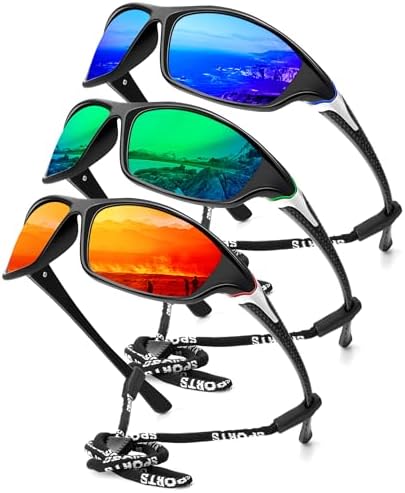 KALIYADI Sports Polarized Sunglasses Men UV400 Protection for Fishing Driving Cycling by KALIYADI