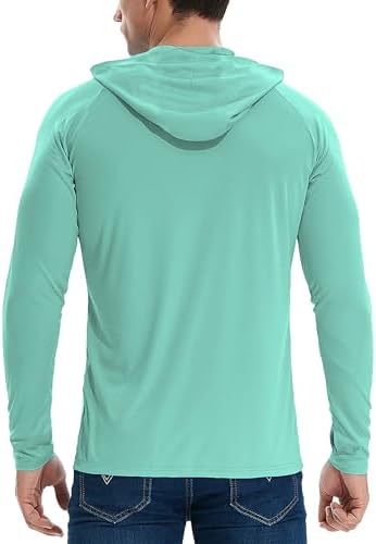 3 Pack Men's UPF 50+ Sun Protection Shirts Fishing Hoodie Long Sleeve - Image 5