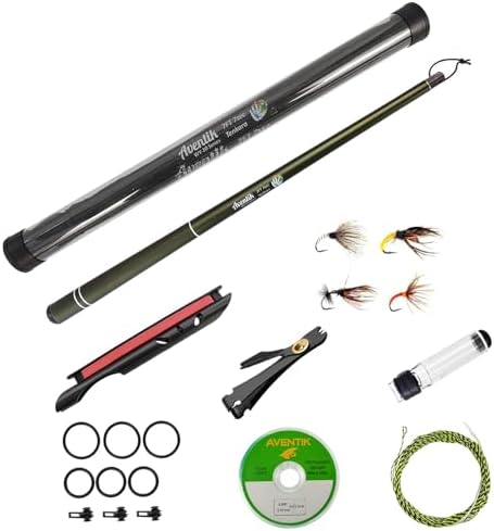 Aventik FreshStart Tenkara Rod in 7ft/8ft Action 7:3 Complete Beginner Kit by EUPHENG