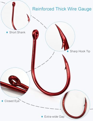 Fishing Hooks Set Large Size Carbon Steel Catfish Carp Fish Hooks - Image 6