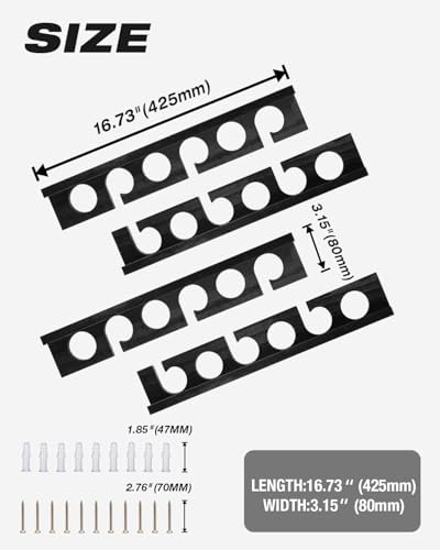 Ghosthorn Fishing Rod Holder,Wall or Ceiling Mounted Pole Rack Garage - Image 5