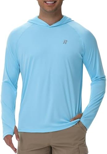 Runhit UPF 50+ Fishing Shirts for Men Long Sleeve Sun Protection Hoodie Lightweight Outdoor Workout Hiking Running Rash Guard - Image 2