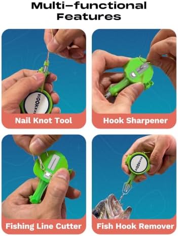 HOOK-EZE Fishing Knot Tying Tool | Protect from Fish Hooks | Tie Fishing Knots Easily | Cool Gadgets for Fishermen | Ice Fly Fishing | Fishing Accessories for Beginner Anglers | Nail Knot Tool - Image 6