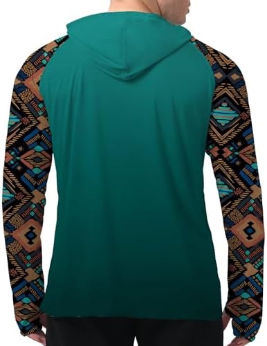 Men's UPF 50+ Sun Protection Hoodie, Long Sleeve Fishing Shirt - Image 5