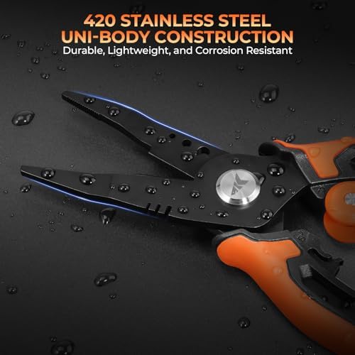 KastKing AeroVice 7.5” Fishing Pliers, Saltwater Resistant Fishing Gear - Image 6