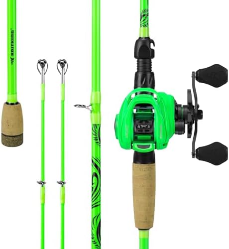 KastKing Zephyr Dual-Tip Baitcaster & Spinning Fishing Rod and Reel Combo by KastKing