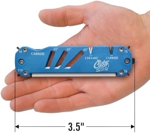 CUDA Knife, Shear & Hook Sharpener | Fishing Carbide & Ceramic Versatile Multi-Angle Sharpening Tool with T6, T8, T9, T10 & Flathead Drivers for Saltwater and Freshwater Use - Image 5
