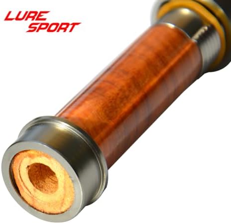 Luresport Wood Aluminum Reel seat with End Cap Fly Fishing Rod Building Component Repair Fly Rod DIY Accessory - Image 2