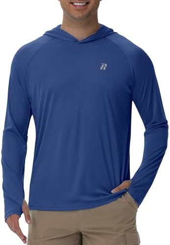 Runhit UPF 50+ Fishing Shirts for Men Long Sleeve Sun Protection Hoodie Lightweight Outdoor Workout Hiking Running Rash Guard - Image 2