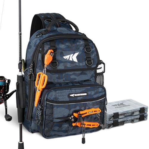 KastKing BaitSpace Fishing Sling Bag, Fishing Backpack with Rod Holder by KastKing