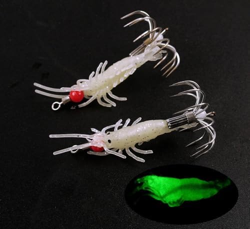 Pack of 6 Luminous Squid Jig Octopus Squid Jigs Umbrella Hooks for Sea Fishing Lures - Image 3