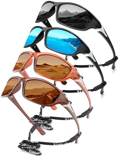 KALIYADI Sports Polarized Sunglasses Men UV400 Protection for Fishing Driving Cycling by KALIYADI