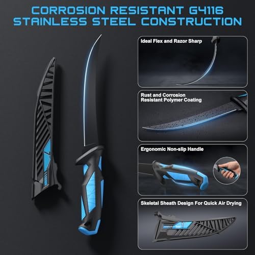 Fillet Knife Kit Combo,Fishing Gear and Gifts for Men - Image 3