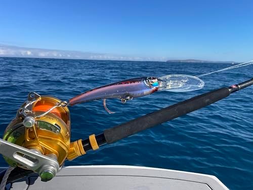 Nomad Design DTX Minnow with Patented Autotune System - Distressed Baitfish Swimming Action, BKK Diablo - Image 5