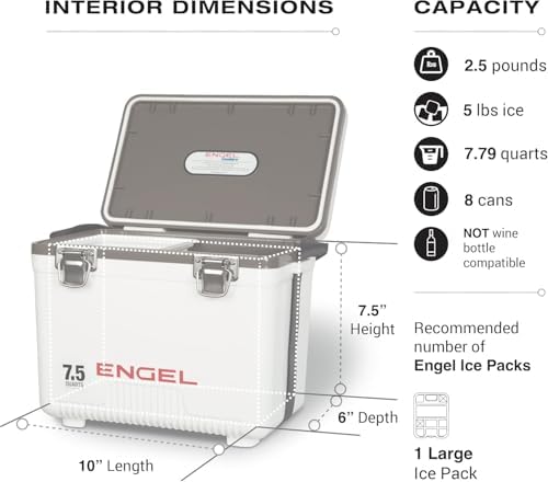 Engel UC7 7.5qt Leak-Proof, Air Tight, Drybox Cooler and Small Hard Shell Lunchbox for Men and Women - Image 6