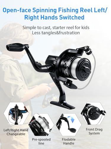 Fishing Pole Kit, Carbon Fiber Telescopic Fishing Rod and Reel Combo with Spinning Reel, Line, Bionic Bait, Hooks and Carrier Bag, Fishing Gear Set for Beginner Adults - Image 4