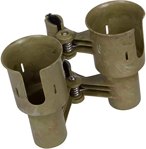 ROBOCUP, (Camo), Patented Boat Cup Holder, Clamp on Portable Storage Caddy Securely Holds 2 Drinks, Fishing Poles, Tools, Marine Gear | Perfect for Boating, Beach Umbrellas, Golf Carts - Image 4