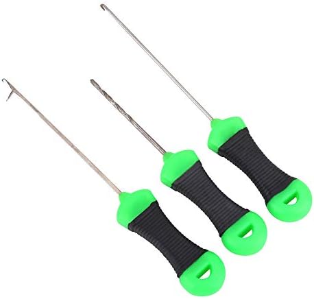 VGEBY 3Pcs Fishing Bait Needle, Portable Carp Bait Needle Carp Fishing Splicing Needle Baiting Hook Drill Rig Tools by VGEBY