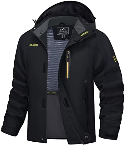 MAGCOMSEN Men's Rain Jacket Lightweight Windbreaker Fishing Raincoat by MAGCOMSEN