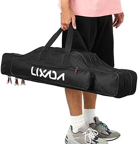 Lixada Fishing Rod Case - 3 Layers Oxford Bag, Portable Folding Carrier for Rods and Reels, Tackle Storage Travel Bag, 90cm/120cm/150cm Optional - Image 5