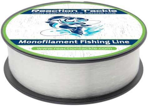 Reaction Tackle Monofilament Fishing Line, Pro Grade Nylon Mono Line by ReactionTackle