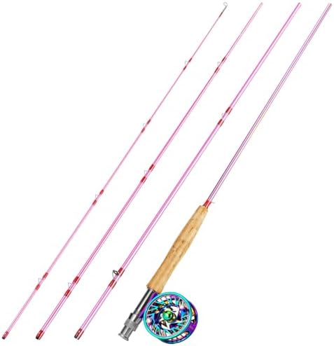 Sougayilang Fly Fishing Rod Reel Combo,Ultra Light Potable Fly Rod with Powerful Reel and Accessories Good Starter Kit 7/8 - Image 2