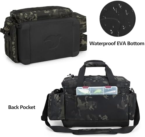 GOBUROS Fishing Tackle Bag, Soft Fish Tackle Storage Bag(NO Tackle Boxes) - Image 4