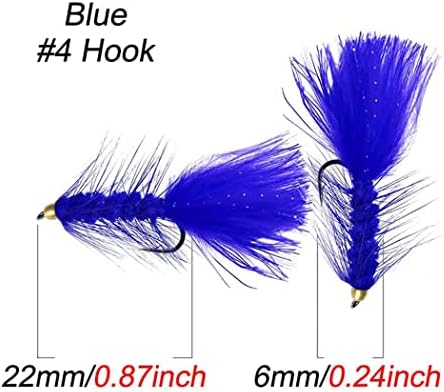 10Pcs Wooly Bugger Fly Fishing Flies for Trout, Bass and Salmon-Streamer Assortment Wet Flies - Image 2
