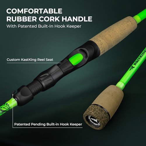 KastKing Zephyr Dual-Tip Baitcaster & Spinning Fishing Rod and Reel Combo - Image 6