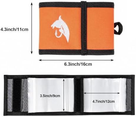Aventik 10 Pockets Fishing Tackle Binder LeaderTippet Line Leader Wallet - Image 3
