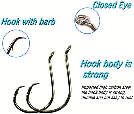 Catfishing Circle Hooks-Octopus Fishing Circle Hook for Catfish 50/100 Pack - Image 3