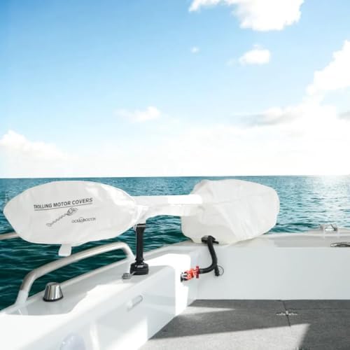 Oceansouth TG 01S Trolling Motor Cover Compatible with Garmin Force Kraken, Marine-Grade PVC, 63", 75", 90" & 110" Shaft Lengths, Multiple Colors (White, 63" Leg) - Image 4