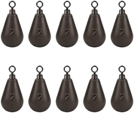 Eupheng Casting Swivel Bell Sinkers Fishing Weights Drop Shot Weights with Swivels Fishing Lead Sinker 1/8oz-3oz Drop Shot Dipsey Lead Saltwater by EUPHENG