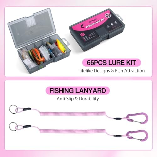 Goture Fishing Kits for Adult,Fishing Pole and Reel Combo, OpenSide Fishing Sling Tackle Storage Bag with 3 Tackle Boxes,Gift for Men - Image 6