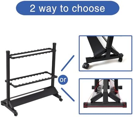 JOYWAVE Aluminium Fishing Rod Holders, Portable Fishing Rod Rack, Holds Up to 24 Rods, Modern Matte Black, 27.9x12.6x27.5 inches - Image 3