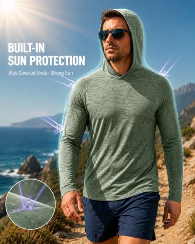 ZITY Men's Lightweight Pullover Hoodie UPF 50+ Fishing Shirts Sweatshirt - Image 5
