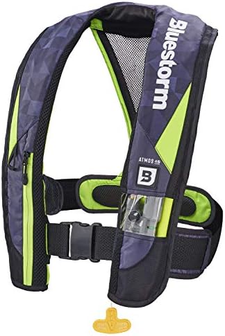 BLUESTORM Atmos 40 Automatic/Manual Inflatable PFD Life Jacket for Adults | US Coast Guard (USCG) Approved Life Vest by Bluestorm