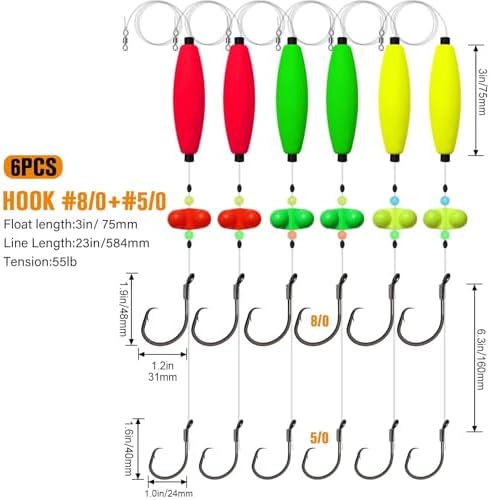 Dovesun Catfish Rig Santee Cooper Rig Catfish Takedown Rig for Bank Fishing - Image 6