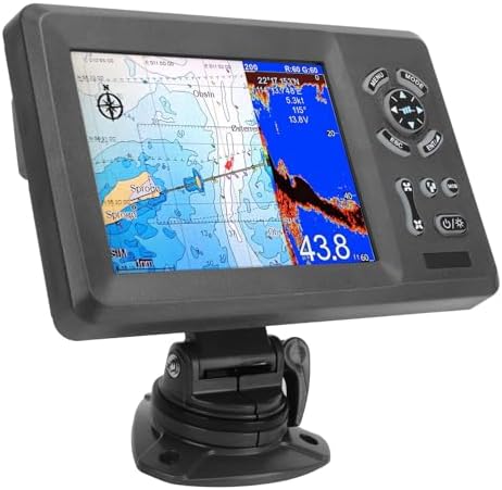 7in Marine Plotter Built in Fish Finder Colored LCD Display Split Screen IP66 Boat Navigation Locator Marine PlotterGPS PlotterBoat PlotterMarine LocatorBoat Navigation by CFTGIWIndustry