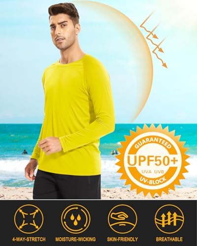 MAGCOMSEN Men's Long Sleeve Shirts UPF 50+ UV Sun Protection Athletic Shirts for Hiking Running Workout Rash Guard - Image 2