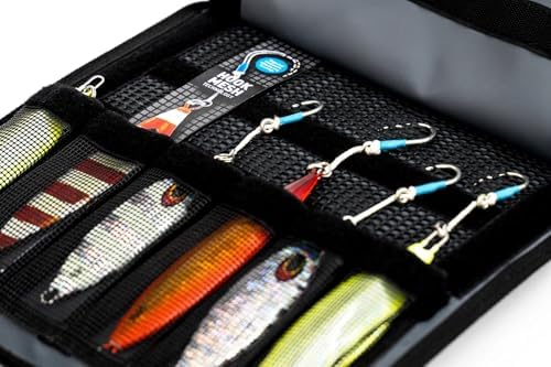 Nomad Design Jig Wallet - Fishing Lure Organizer with Hook Mesh Storage System, 12 individual mesh pockets Waterproof Jig Storage Bag with Optional Insert Sleeve - Image 2