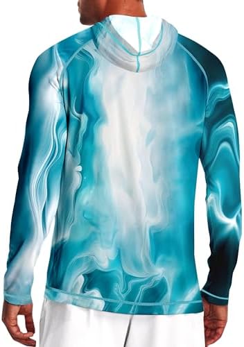 Men's UPF 50+ Sun Protection Hoodie, Long Sleeve Fishing Shirt - Image 2