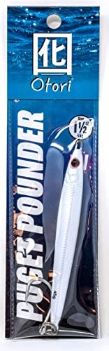 Otori Puget Sound Pounder Jig | Jigging Lure | Glow UV Paint | Assorted Sizes 45g/1.5oz, 70g/2.5oz, 100g/3.5oz & 130g/4.5oz | Fishing Jig | Jig for Halibut, Lingcod, Rockfish, Chinook, COHO & Salmon by BeauMac