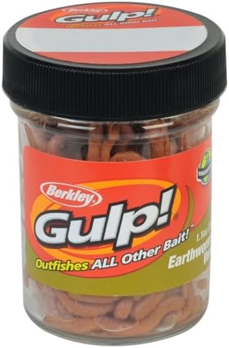 Berkley Gulp! Earthworm , Brown, 4-Inch by Berkley