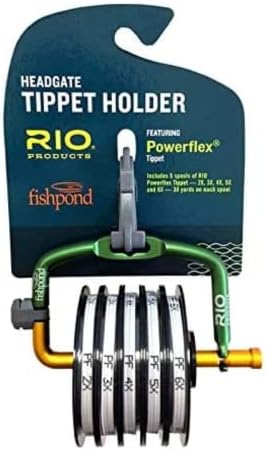 RIO Products Fly Fishing Tippet Head Gate, 2X-6X Powerflex Tippet, 30 Yard Spools, Clear by RIOPRODUCTS