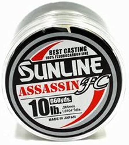 Sunline Assassin FC Fluorocarbon Fishing Line – 100% Fluorocarbon, P-Ion Technology, Multiple Line Weights & Spool Sizes - Image 3