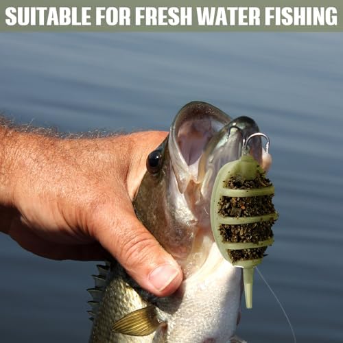 10 Pcs Carp Fishing Method Feeder Set 8 Pcs Inline Method Feeders with 2 Quick Release Mould Holder Carp Feeder Accessories Tackle Equipment - Image 5