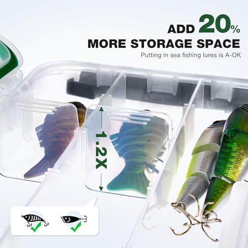 Ghosthorn Waterproof Fishing Tackle Box Organizer 3700 Lure Storage 3 Pack - Image 3