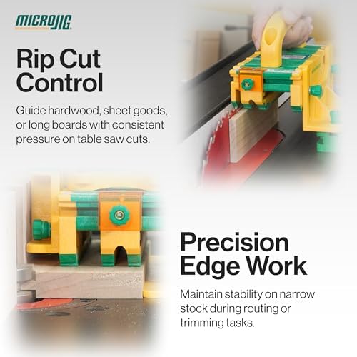 MICROJIG GRR-RIPPER Air Table Saw Push Block, Woodworking Safety Tool, Enhanced Grip, Router and Jointer Compatible - Image 4