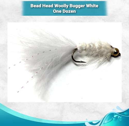 Feeder Creek Woolly Bugger Fly Fishing Flies 12pc Fly Fishing Assortment | Handmade Wet Flies for Fly Fishing in Various Patterns/Colors | Streamer Flies - Image 2
